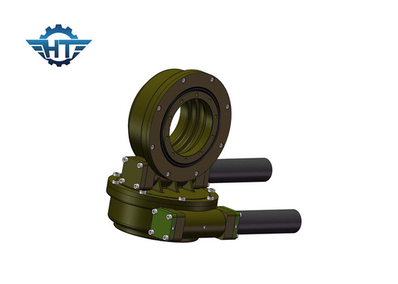 kopen Envelop Dual Axis Worm Gear Slew Drive With 12vdc Electrical Motor , Long Life online manufacture