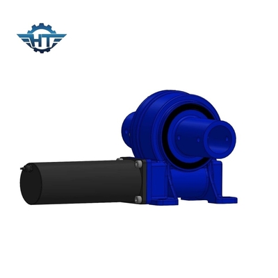 VE5 model horizontaal gemonteerde worm gear slew drive met 24V DC geborstelde versnellingsmotoren voor zonne-trackers
