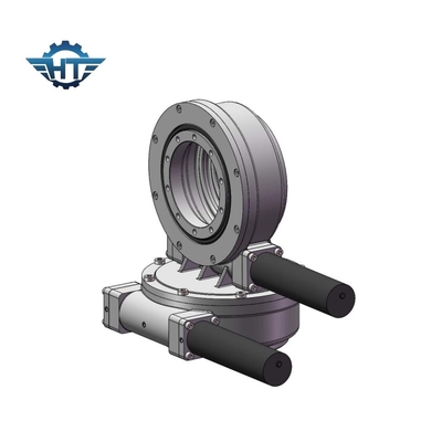 Sde7 Dual Worm Gear Solar Slew Drive met 24 Vdc Planetary Gear Motor voor trackers
